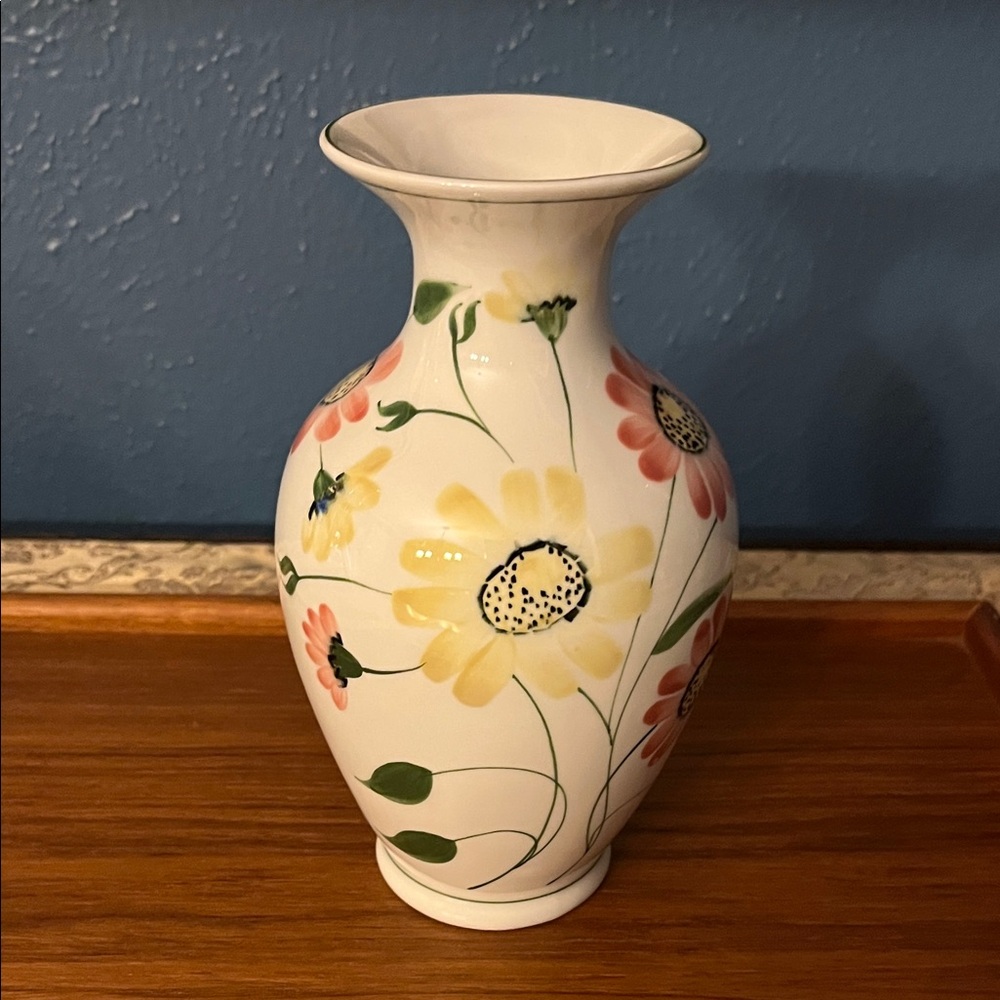 Little Switzerland Handpainted Porcelain Vase